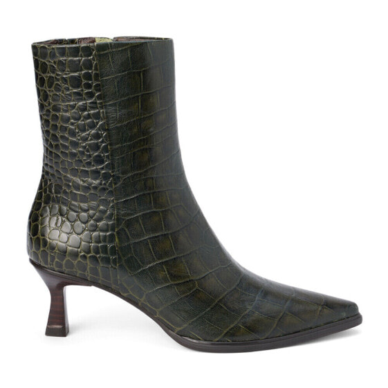 Matisse Gabbie Croc Pointed Toe Zippered Womens Green Dress Boots GABBIE-335