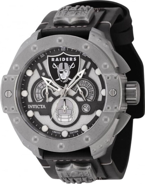 Часы Invicta NFL Las Vegas Raiders - 52mm Black Steel