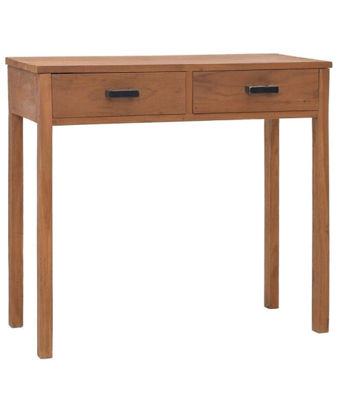 Office Desk 31.9"x15.7"x29.5" Solid Teak Wood