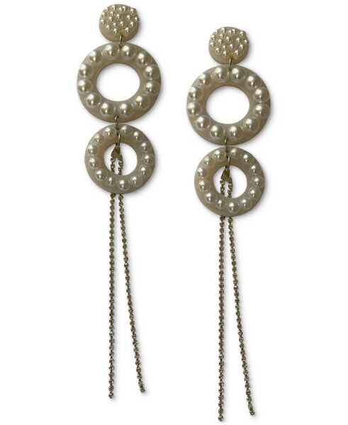 Double Circle Charisma Drop Earrings