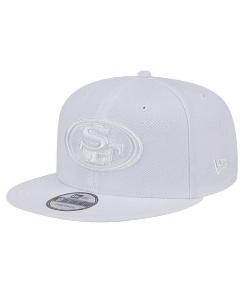 Men's San Francisco 49ers Main White on White 9FIFTY Snapback Hat