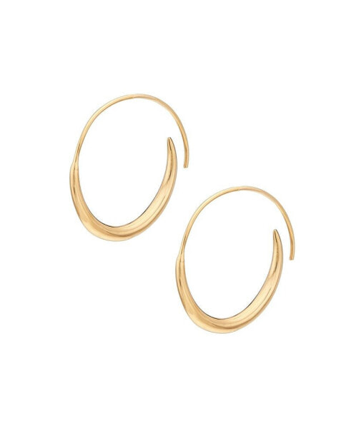 24K Gold-Plated Amali Threader Hoop Earrings