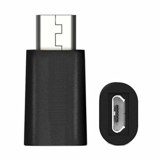 Адаптер USB C-Micro USB 2.0 Ewent EW9645 5V Чёрный