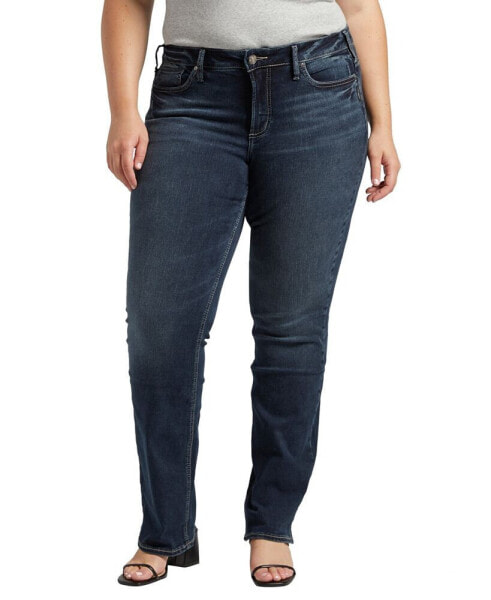 Джинсы буткат Silver Jeans Co. plus Size Suki, короткие и обычной длины