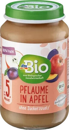 Früchte Pflaume in Apfel ab dem 5. Monat, Demeter, 190 g