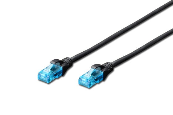 Digitus Cat5e, 0.5m сетевой кабель 0,5 m U/UTP (UTP) DK-1512-005/BL