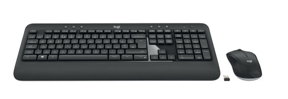 MK540 ADVANCED Wireless Keyboard and Mouse Combo - Wireless - USB - Membrane - AZERTY - Black - White - Mouse included