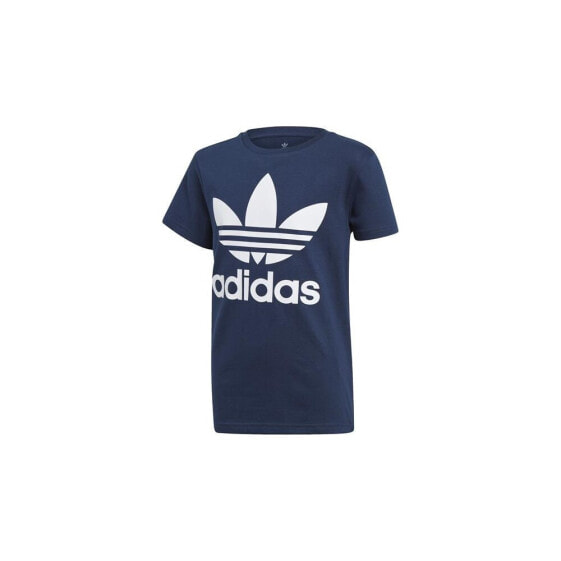 Мужская спортивная футболка синяя с логотипом Adidas Trefoil Tee