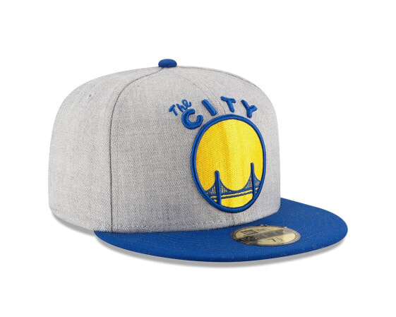 [80294715] Mens New Era NBA GSW Warriors Heather City Grand Logo 59Fifty