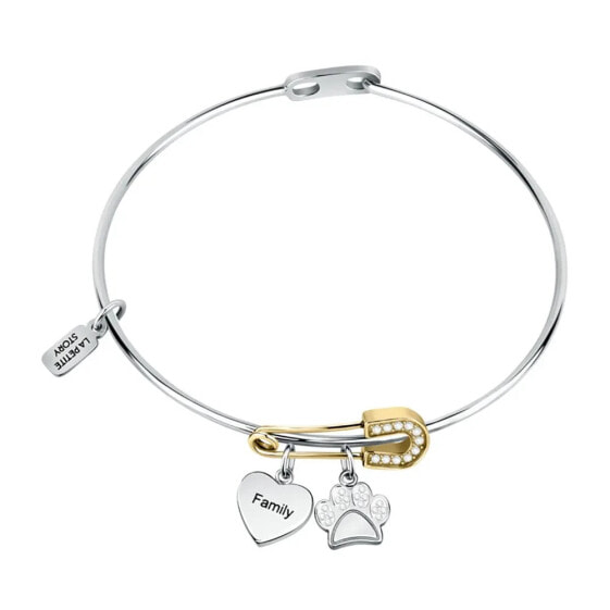 LE PETITE STORY Bang.Safety Pin Paw bracelet