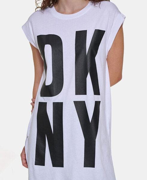 High-Low Logo Tunic