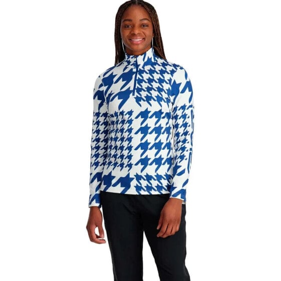 SPYDER Houndstooth half zip sweatshirt