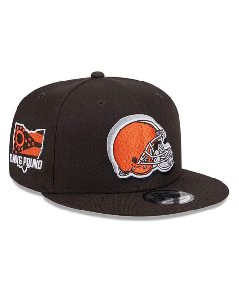 Men's Brown Cleveland Browns 2024 NFL Draft 9FIFTY Snapback Hat