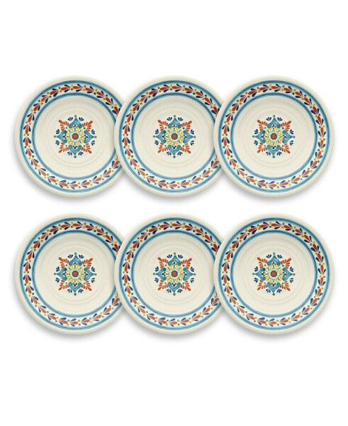 LaCena Medallion 6-Piece Salad Plate Set, 8.5"