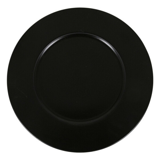 Мелкая тарелка черная Inde Neat Фарфор Ø 32 см