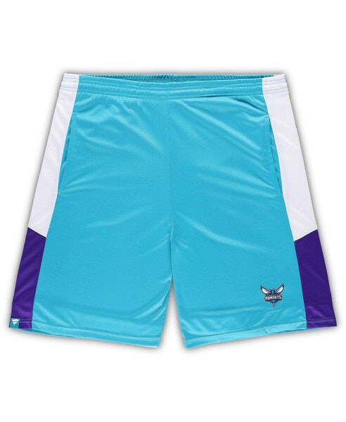 Men's Teal Charlotte Hornets Big and Tall Champion Rush Practice Shorts