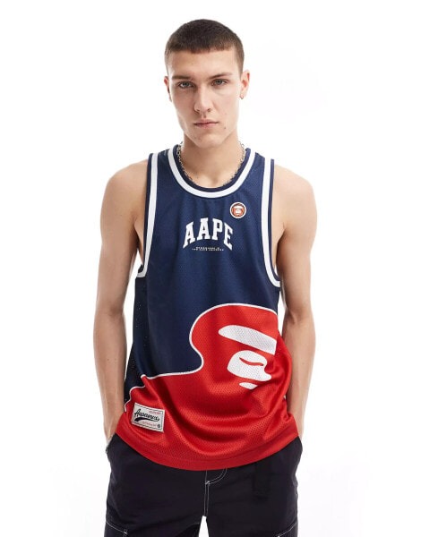 Aape By A Bathing Ape logo vest in multi