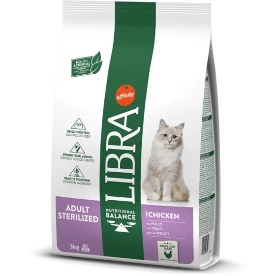 AFFINITY Libra Feline Adult Sterilized Chicken 3kg Cat Food