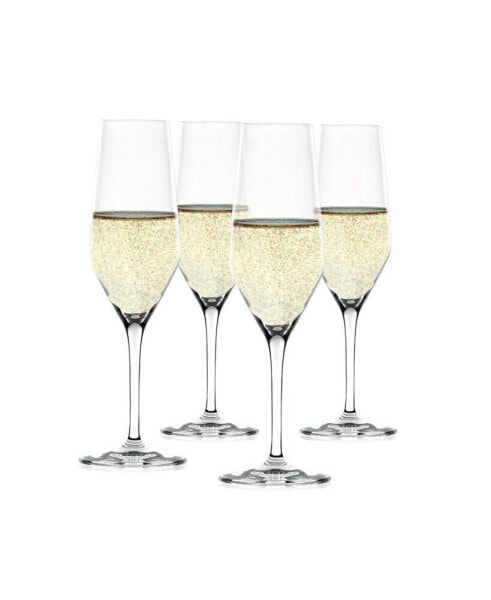 Style Champagne Wine Glasses, Set of 4, 8.5 Oz