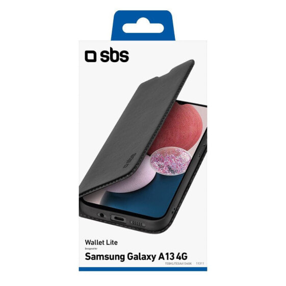 SBS TEBKLITESAA134GK - Wallet case - Samsung - Samsung Galaxy A13 4G - 16.8 cm (6.6") - Black