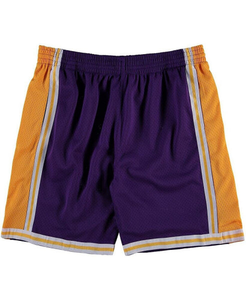 Men's Purple Los Angeles Lakers Big and Tall Hardwood Classics Swingman Shorts