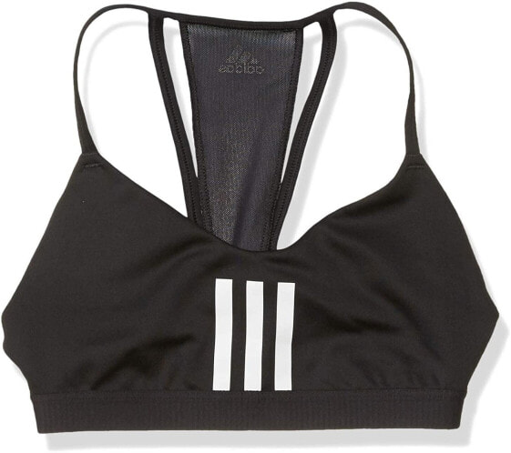 adidas 280418 Womens Light Support Workout Bra Black/White, Size XX-Small