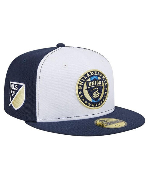 Men's White, Navy Philadelphia Union 2024 Kick Off Collection 59FIFTY Fitted Hat