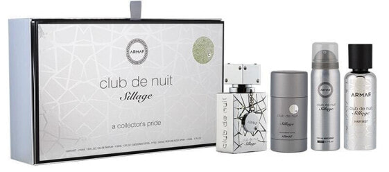 Club De Nuit Sillage - EDP 30 ml + tělový sprej 50 ml + vlasový sprej 55 ml + tuhý deodorant 75 g