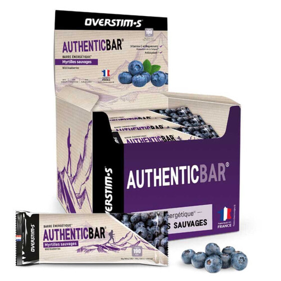 OVERSTIMS Authentic Red Fruits Energy Bars Box 32 Units