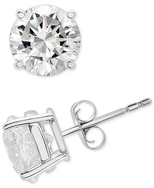 Серьги Macy's Diamond Four Prong Stud