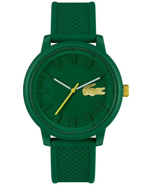 Unisex L.12.12. Green Silicone Strap Watch 48mm