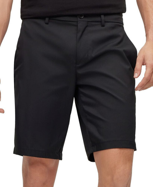 Men's Water-Repellent Twill Slim-Fit Shorts