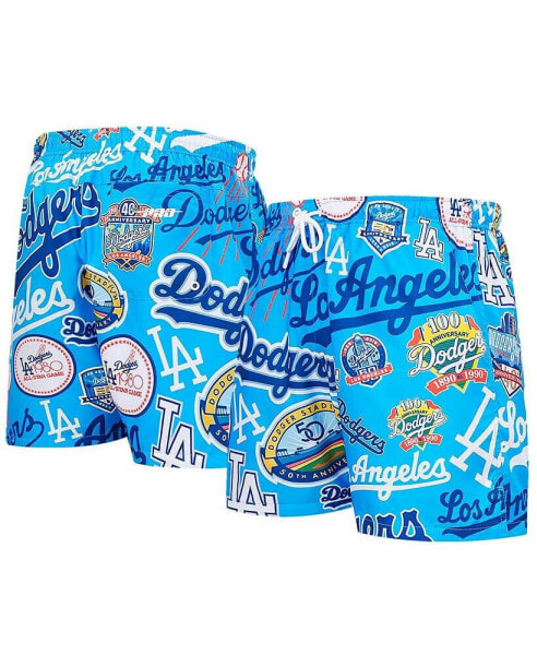 Men's Blue Los Angeles Dodgers Toss Logo Woven Shorts