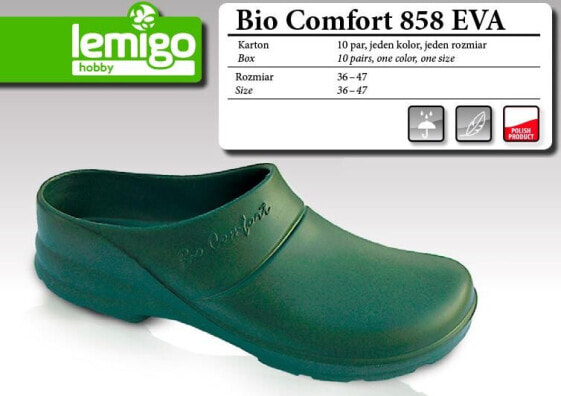 BUTY KLAPEK BIO COMFORT ROZMIAR 45, ZIELONY 858