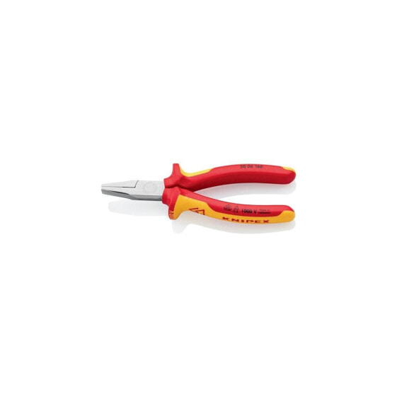 Knipex Flachzange Gesamtlänge 160 mm verchromt Mehrkomponenten-Hüllen