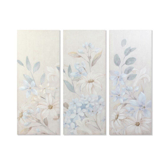 Картина DKD Home Decor Цветы 55 x 3 x 135 cm Shabby Chic (3 Предметы)