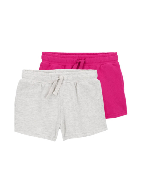 Baby 2-Pack Pull-On French Terry Shorts 3M