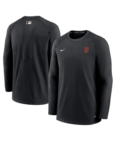 Men's Black San Francisco Giants Authentic Collection Logo Performance Long Sleeve T-shirt