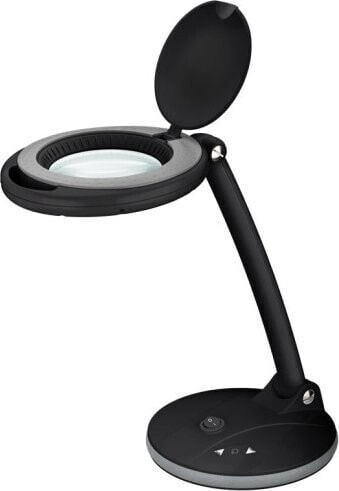 Lampka biurkowa Goobay Lampa lupa LED z podstawa, 6 W, czarny