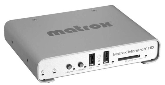 Видеозаписывающее и стриминговое устройство Matrox Monarch HD - 1920 x 1080 пикселей - металлическое - FCC B - CE B - ACMA C-Tick - VCCI - RoHS - 142 мм - 112 мм - 31 мм