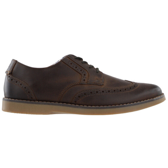 Sperry Newman Oxford Wing Tip Dress Mens Brown Dress Shoes STS22365