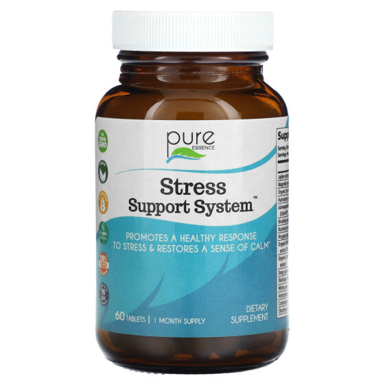 Витамины для улучшения памяти Pure Essence Stress Support System, 60 таблеток