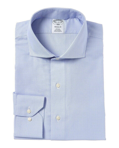 Brooks Brothers Regular Fit Dress Shirt Men's Blue 18H34/35