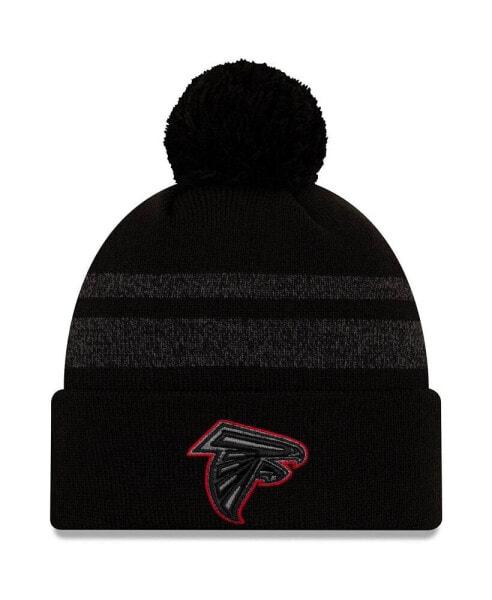 Men's Black Atlanta Falcons Dispatch Cuffed Knit Hat with Pom