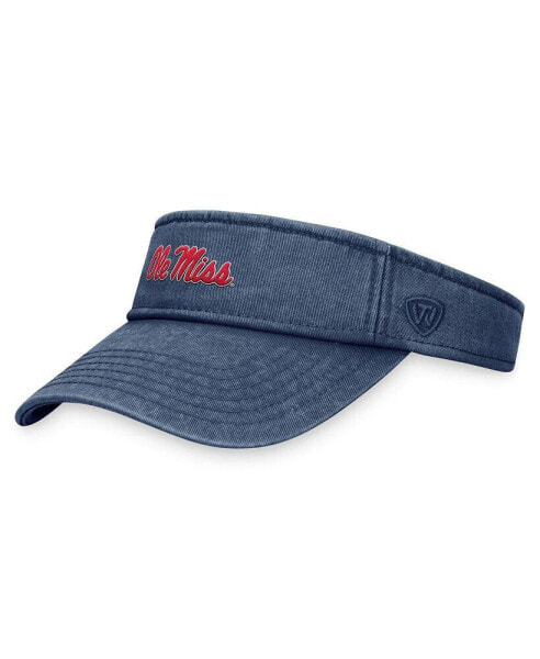 Men's Navy Ole Miss Rebels Terry Adjustable Visor