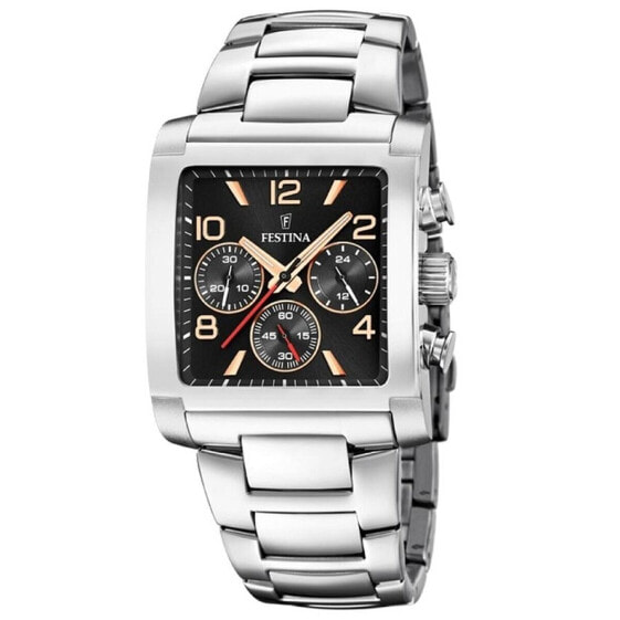 Men's Watch Festina F20652/4 Black Silver