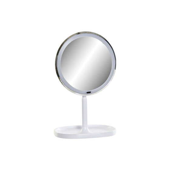 Увлажняющее зеркало со светодиодами DKD Home Decor 20 x 20 x 33 см Белый Пластик
