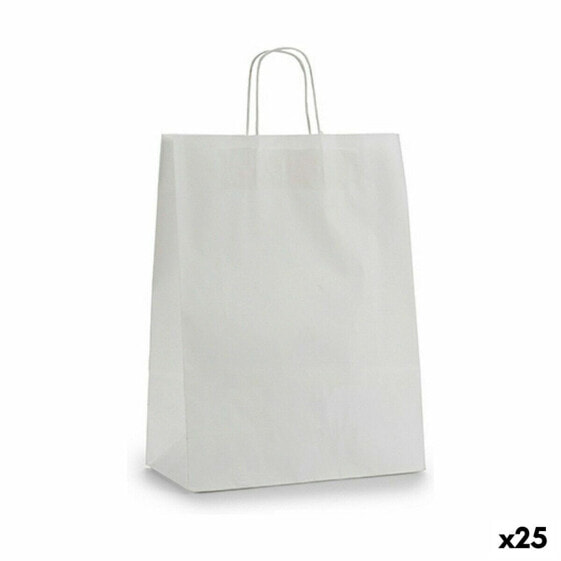 Бумажный пакет белый (32 X 12 X 50 см) (25 штук) Pincello