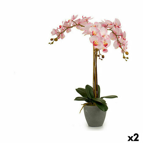 Декоративное растение Орхидея Пластик 29 x 78 x 35 cm (2 штук)