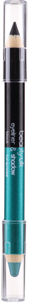 Lidschattenstift - Beauty UK Jumbo Eyeliner & Eyeshadow Pencil Black/Turquoise